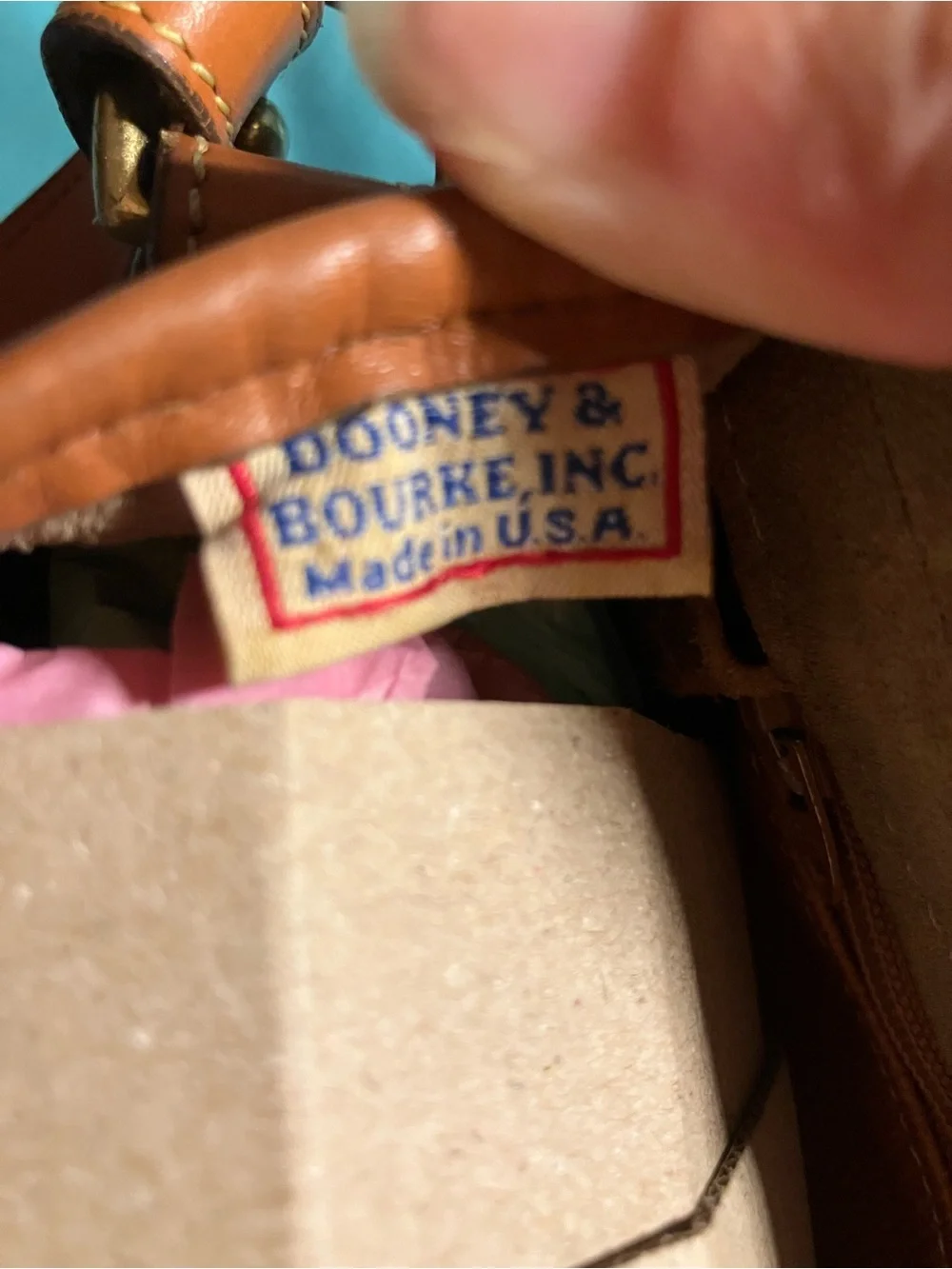 Vintage 80s Dooney & Bourke Over-Under Equestrian Crossbody